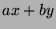 $ax+by$