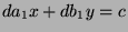 $da_1x+db_1y=c$