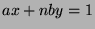 $ax+nby=1$