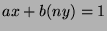 $ax+b(ny)=1$