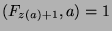 $(F_{z(a)+1},a) = 1$