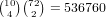 (10)(72)
  4  2 = 536760  